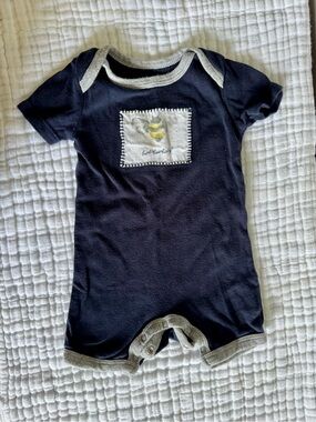 Navy Bee Patch One-Piece Bodysuit - Burt’s Bees Baby